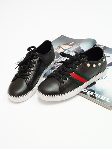 Кеды женские демисезонные GUCCI YMD-010 \01