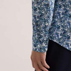 Сорочка мужская Seidensticker Slim Fit 01.849884-54 с фантастическим принтом