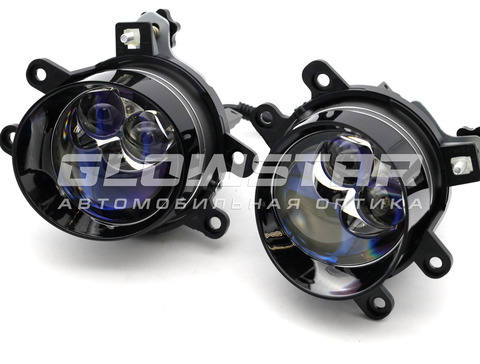 Светодиодные ПТФ Sariti N5 Blue Lens, 3.0 дюйма, 12V, 45/76W, 6000K, крепление Toyota/Lexus (комплект, 2шт)