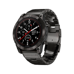 Умные часы Garmin Fenix 7X Pro, 51mm, Sapphire Solar Carbon Gray Titanium Band (010-02778-30)