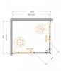 Cezares RELAX-304-AH-2-120/90-C-CR Душевой уголок, цвет: хром
