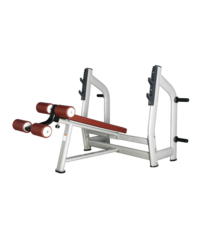 BRONZE GYM H-024 Скамья для жима с отрицательным наклоном (ЧЕРНЫЙ)