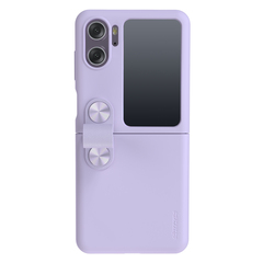 Чехол фиолетового цвета (Misty Purple) с мягким силиконовым покрытием от Nillkin для смартфона OPPO Find N2 Flip, серия Flex Flip