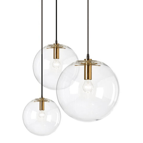 Светильник стекло Ball Ceiling золото диаметр 50см.