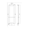 Allen Brau Infinity 325632 Полотенцесушитель электрический с рейлингом и креплением, цвет: чёрный, медь