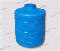 Емкость пищевая вертикальная Пластбак 2000 л. (2070 л.) Вертикальная (131x131x170см;синий) - арт.556292