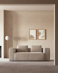 Torroella Абстрактная картина с черной полосой 50 x 70 см
