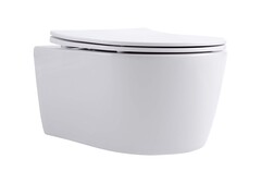 SET AQUATEK ЕВРОПА New-045 4в1 (рама + крепление + кнопка + унитаз + тонкое сиденье с механизмом soft close)