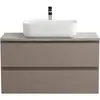BelBagno KRAFT-900-2C-SO-СO База под раковину подвесная с фрезерованными ручками по всей длине фасада с двумя выкатн. ящ., Бежевый Мат., 900x455x500