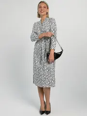 Платье Лаконичный стиль (черно-белое) П16036-19М LT Collection