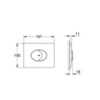 GROHE Skate Air 38506000 Клавиша смыва для унитаза