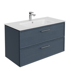 Kerama Marazzi Piano Classic PIA.CL.95/BLU.M Тумба подвесная 95 см, 2 ящика, ясень синий матовый фото
