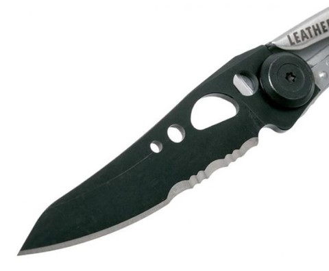 Складной нож Leatherman Skeletool KBX Black & Silver (832619) | Multitool-Leatherman.Ru