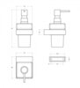 Cezares Slider SLIDER-SOIS-V-IN Диспенсер для мыла подвесной, цвет: серый