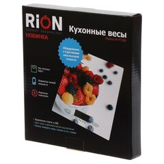 Весы кухонные электронные, стекло, Rion, Ягоды, до 5 кг, LCD-дисплей, PT-893