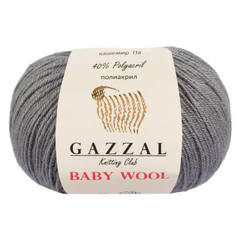 GAZZAL BABY WOOL (40% мериносовая шерсть, 20% кашемир ПА, 40% полиакрил, 50гр/175м)