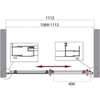 BelBagno Uno UNO-195-BF-1-110-C-CR Душевой уголок, цвет: хром