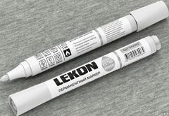 Маркер LEKON EXTRA WHITE перманентный, белый, 012393