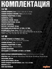 Ombra OMT77S12 Набор инструмента универсальный 1/4