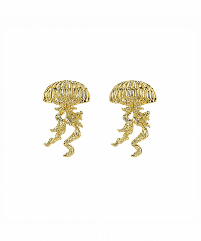 Серьги медуза gold