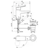 Ideal Standard Ceraplan BD203AA Смеситель H60 для раковины с пластиковым донным клапаном