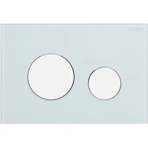 Cezares LUX-GB-BIO-C Кнопка смыва, Белое стекло, белый матовый