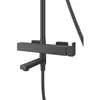 Cezares SLIDER-CVD-NOP Душевая стойка со смесителем и изливом, черный матовый