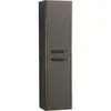 BelBagno DUE-1500-2A-SC-GM-P DUE Шкаф подвесной с двумя распашными дверцами с доводчиками, с двумя полками, универсальный ,Оружейная сталь, 400x300x1500