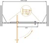Cezares MOLVENO-BA-12-100+60-C-CR-IV Дверь душевая в нишу, цвет: хром
