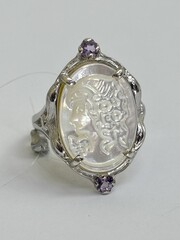Камея ( кольцо из серебра)