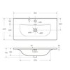 BelBagno BB-8099-3-80 Керамическая раковина, 81x40, цвет: белый