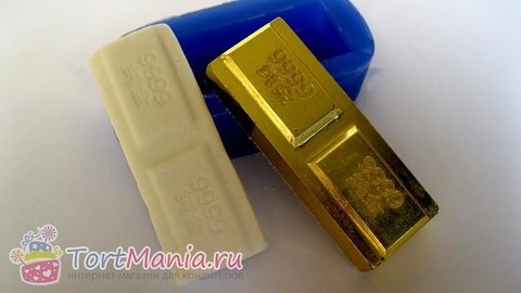 Силиконовая форма (молд) «Слиток золота»