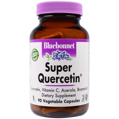 Bluebonnet Nutrition, Super Quercetin, 90 растительных капсул