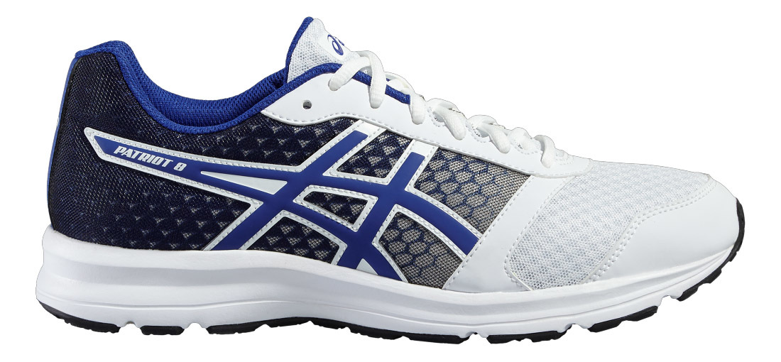 ASICS PATRIOT 8 мужские кроссовки для бега белый-синий - 4