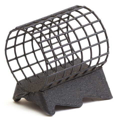 Груз-кормушка мет. X-FEEDER ME ALLIGATOR L GRID 080 г (54 мл, цвет Matt Black, сварная сетка)