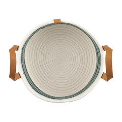 Корзина для хранения helly D29х16 см, бежевая/зеленая
