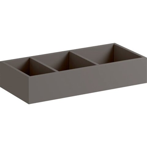 Geberit Xeno2 500.526.00.1 Вставка для выдвижного ящика Н-образная, 32.3x6.2x15см, Серый / Меламин, древесная структура