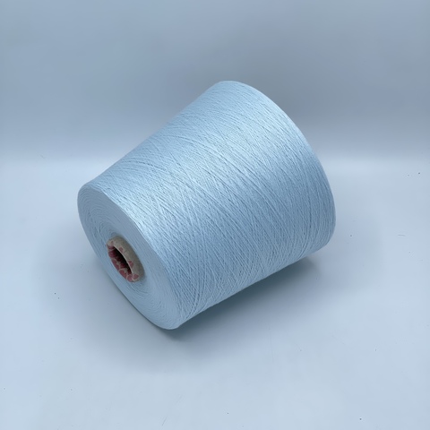 Бобинная пряжа,Cotton combed, 2540м. 100%Хлопок, Небесно-голубой(913), 39159