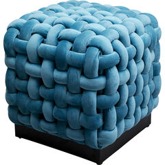 Пуф Weave Square Blue 47x47cm