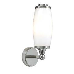 Хромированное классическое бра для ванной со стеклянным плафоном Elstead Eliot BATH-ELIOT1-PC, G9, IP44