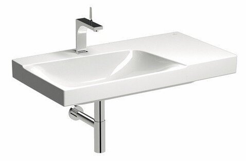 Geberit Xeno2 500.533.01.1 Раковина с полкой, 90x48см, белый / Специальное керамическое покрытие KeraTect