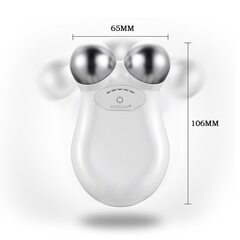 Микротоки Роликовый микротоковый массажер для лица Facial Toning Device (цвет белый)