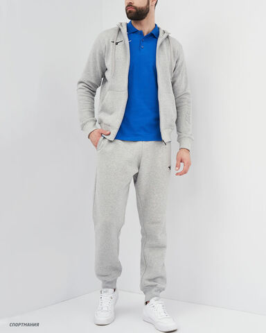 Мужская толстовка с капюшоном Mizuno Sweat Fz Hoodie серая