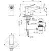 Ideal Standard Conca BC760AA Однорукоятковый смеситель для биде с донным клапаном, хром