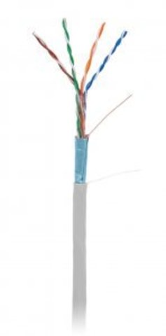 Кабель NETLAN F/UTP 4pair, Cat5e, In,PVC (EC-UF004-5E-PVC-GY-1) (100м.)