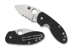 Фото Нож складной Insistent Serrated Spyderco, сталь 8Cr13MoV рукоять G10