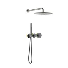 Timo Saona SX-2359/18SM Душевая система встраиваемая с термостатом, цвет: чёрное золото фото