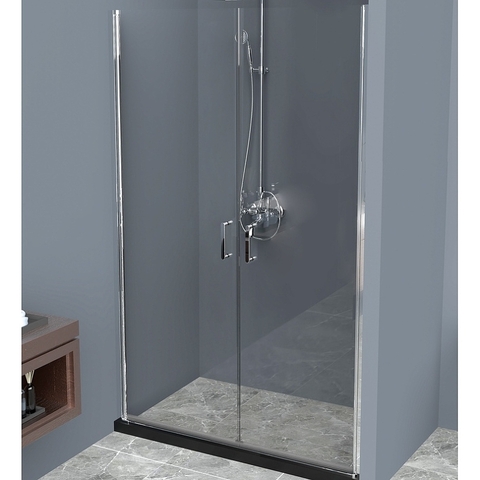 BelBagno Uno UNO-B-2-120-C-CR Дверь в проём с двумя распашными створками, цвет: хром