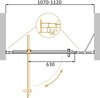 Cezares MOLVENO-BA-11-70+20-C-CR-IV Дверь душевая в нишу, цвет: хром