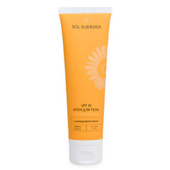 Крем для тела SPF 50 антивозрастной с календулой и розой SOL SUB ROSA ТМ Крымская Роза